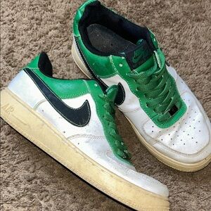 Nike Air Green and White Sneakers